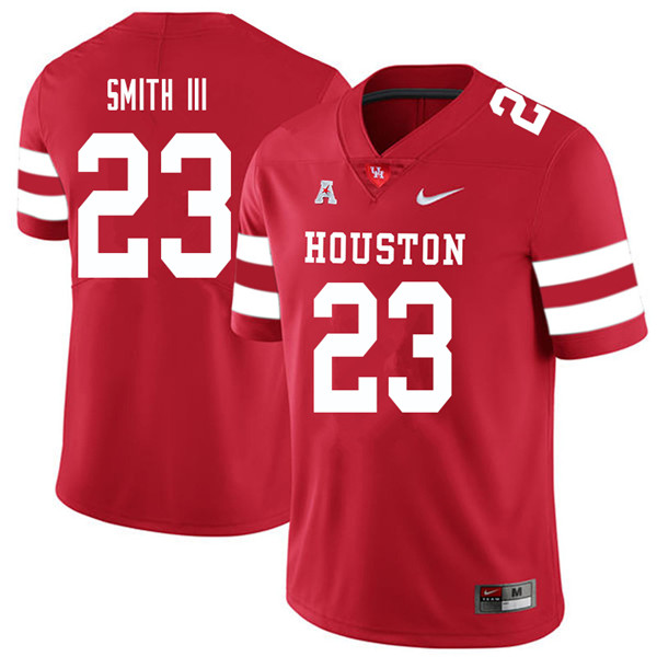 2018 Men #23 Willie Smith III Houston Cougars College Football Jerseys Sale-Red
